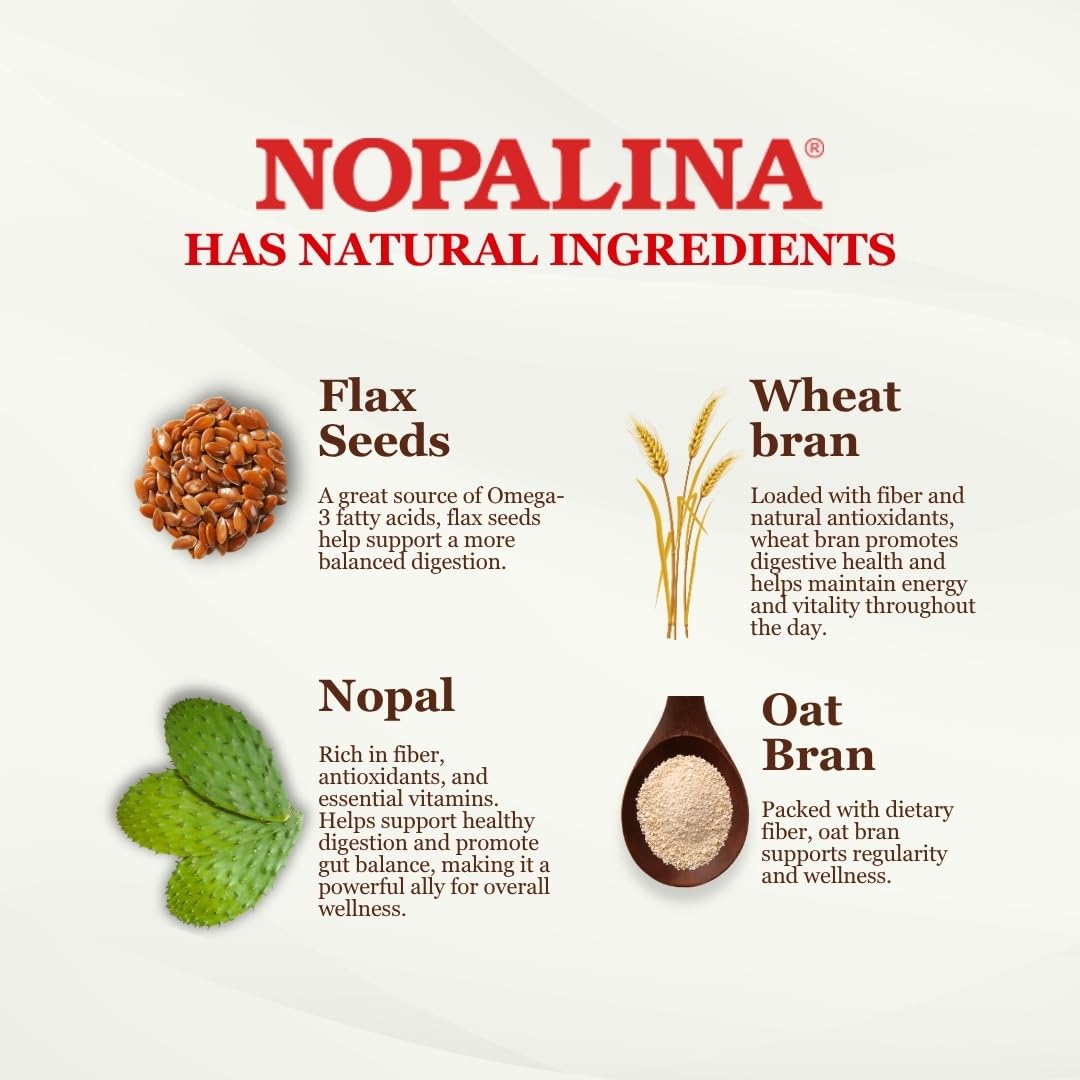 Nopalina Fiber Formula mezcla para bebida, sabor piña agradable.