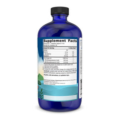 Detalle de la botella Nordic Naturals con tapón y etiqueta legible, beneficiando la confianza