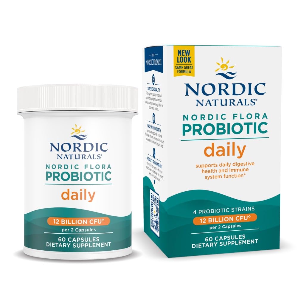Nordic Naturals botella delantera mostrando etiqueta y beneficios