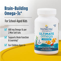 Nordic Naturals caja abierta con cápsulas, conveniencia de porciones