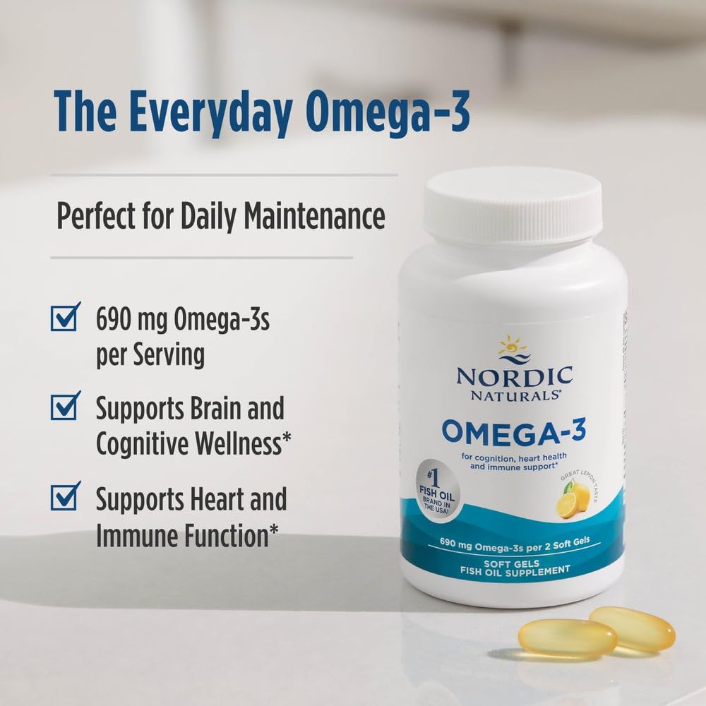 Nordic Naturals etiqueta con información nutricional y beneficios