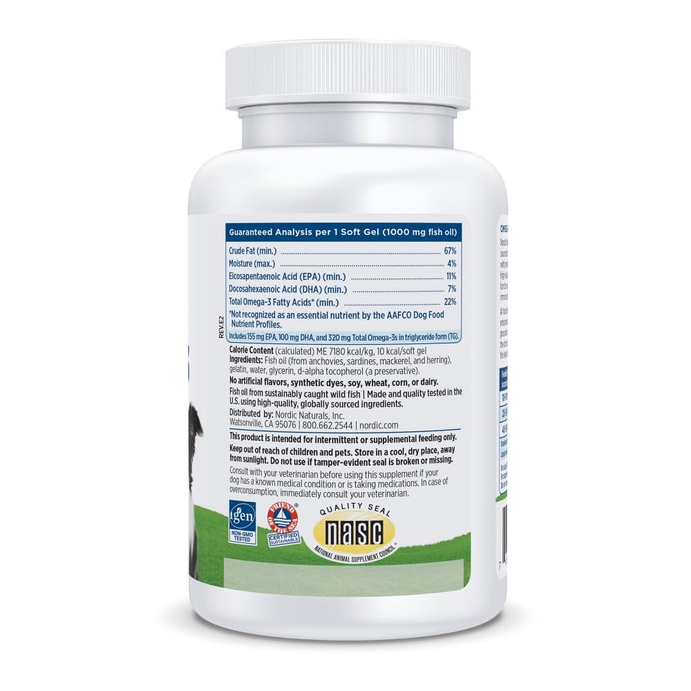 Nordic Naturals cápsula blanda en close-up que facilita administración