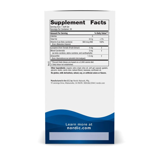 Nordic Naturals detalle de cápsula blanda resaltando textura y absorción