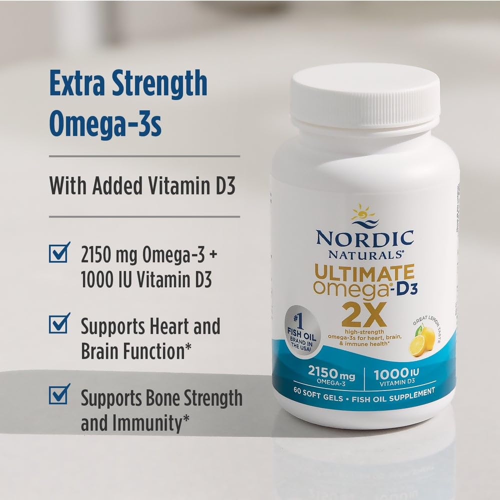 Nordic Naturals cápsula en mano para comparar tamaño y comodidad