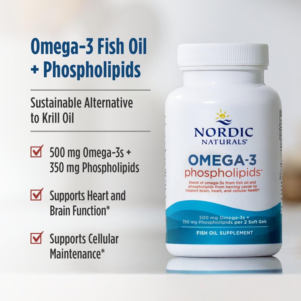 Nordic Naturals cápsula en mano para comparar tamaño y comodidad