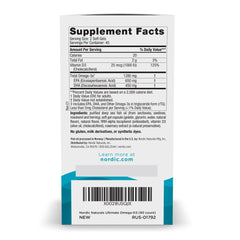 Nordic Naturals cápsula partida mostrando aceite, absorción óptima