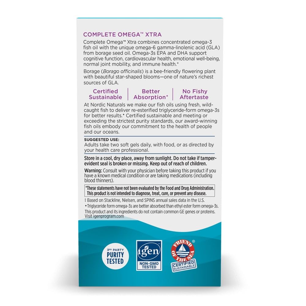 Nordic Naturals cápsulas junto a rodaja de limón para resaltar sabor agradable