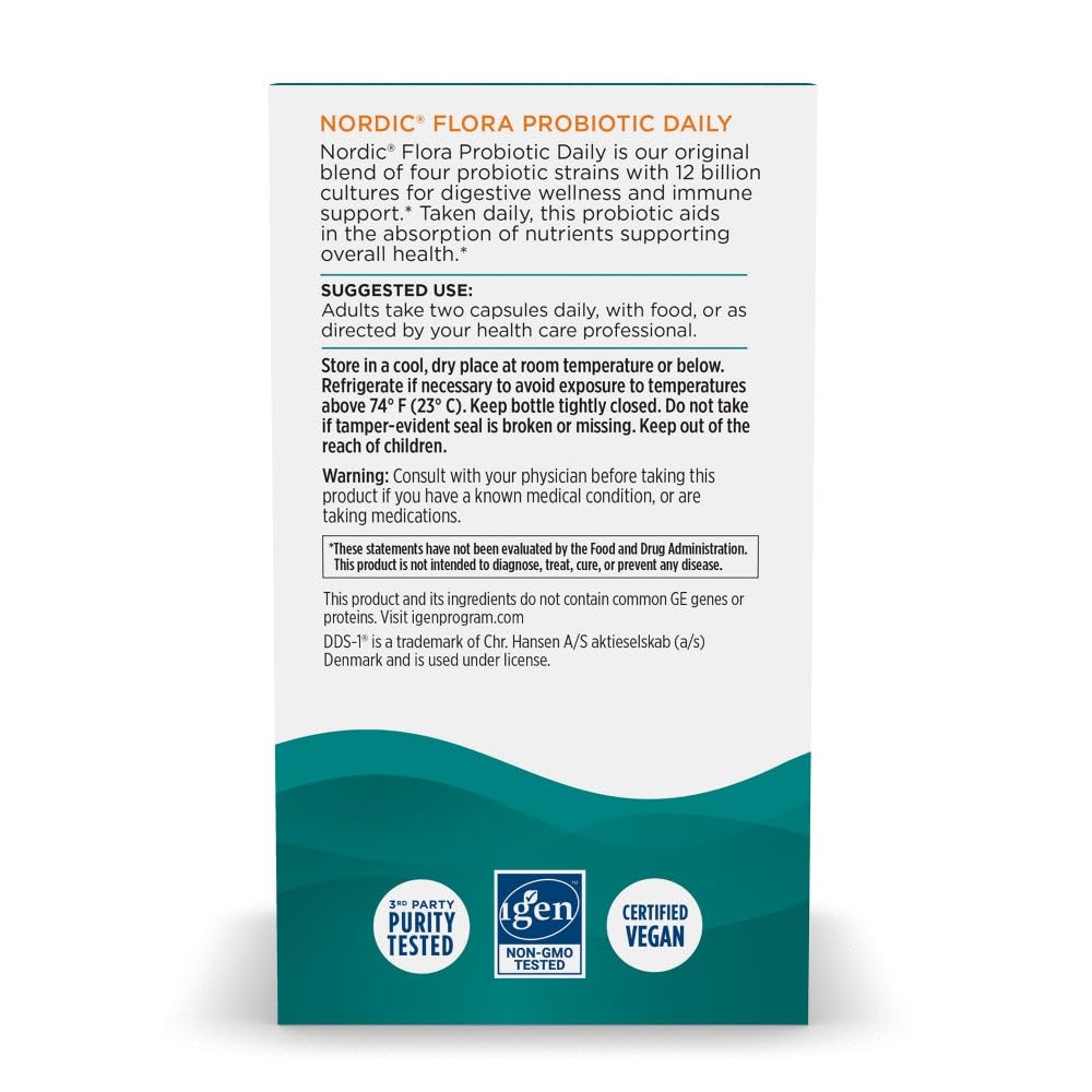 Nordic Naturals tarro abierto comparado con una regla para escala