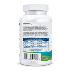 Nordic Naturals cápsula junto a mano para ver escala y dosificación