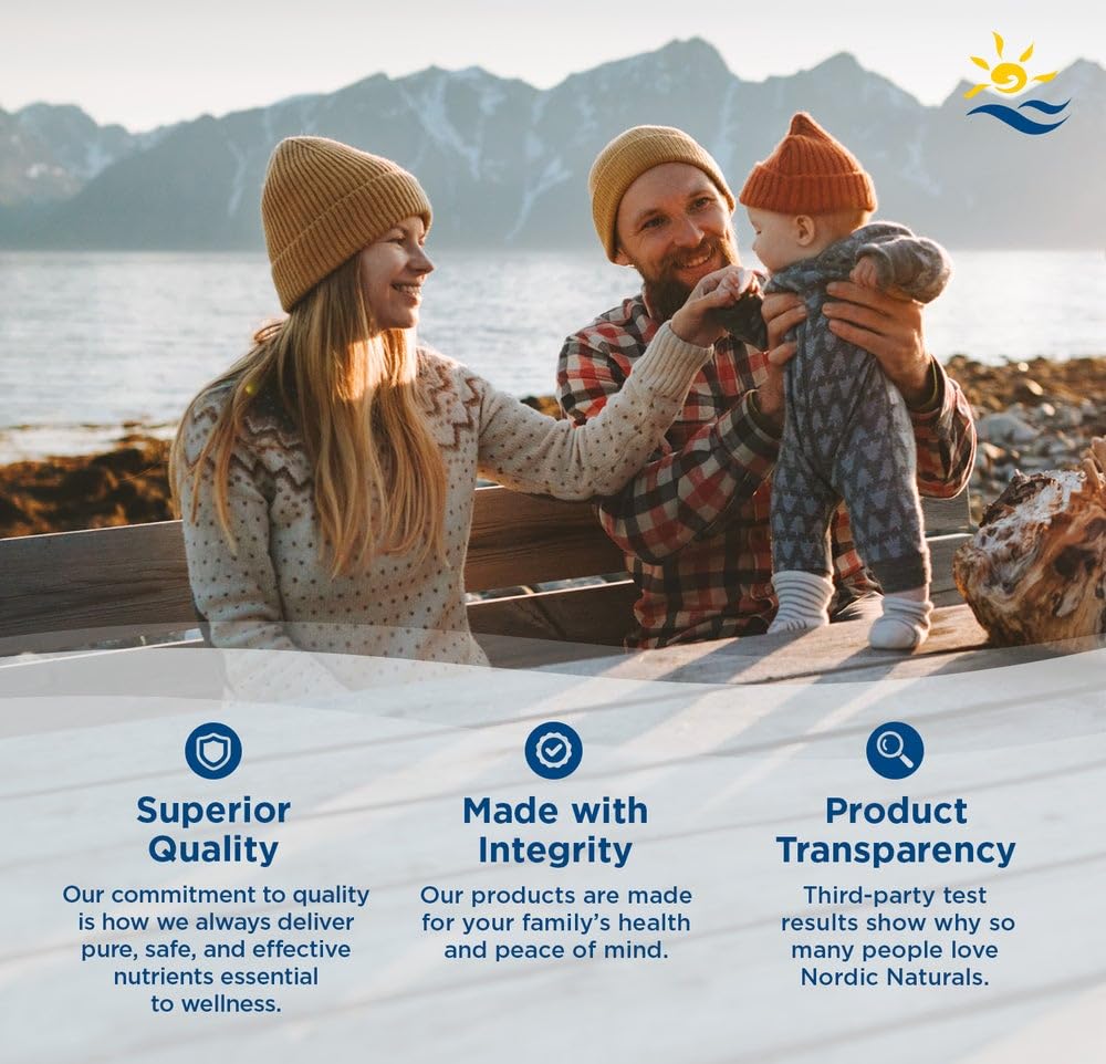 Nordic Naturals comparación de tamaño de la gomita junto a moneda para escala