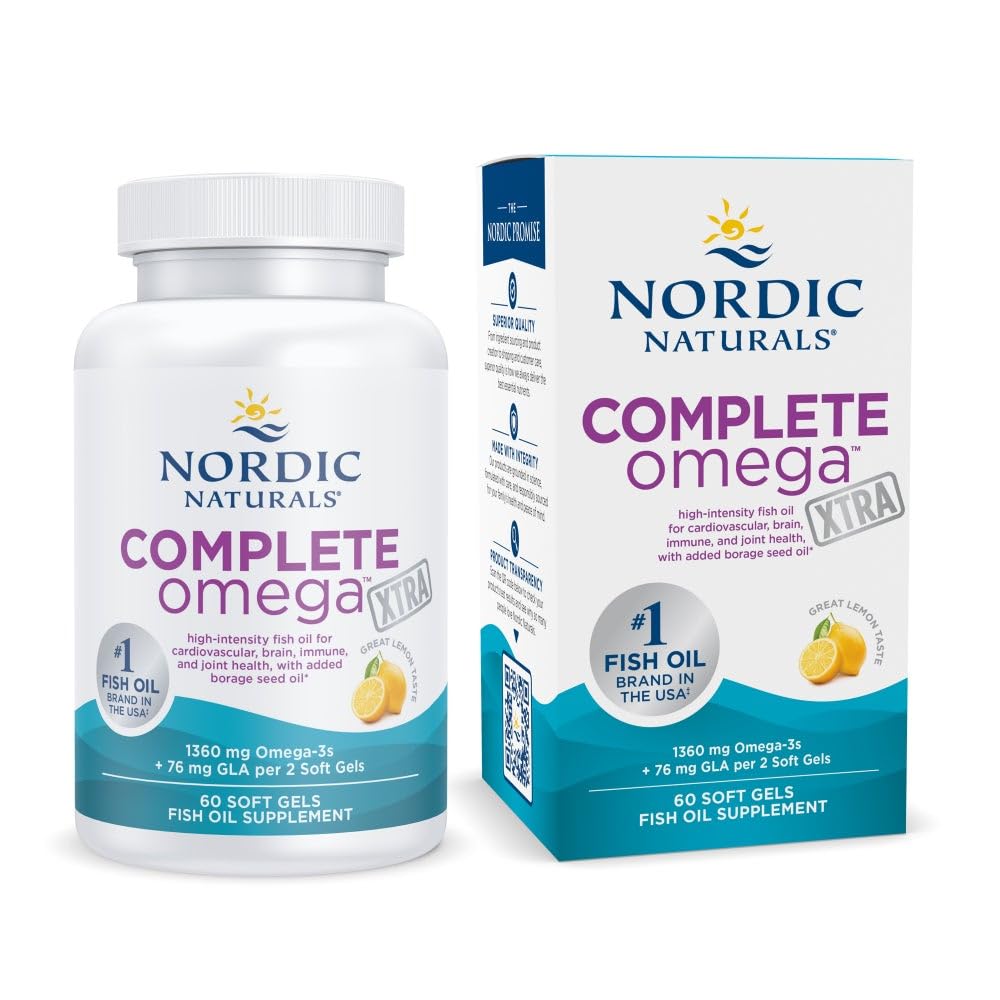Nordic Naturals envase frente mostrando etiqueta clara y beneficio de omega