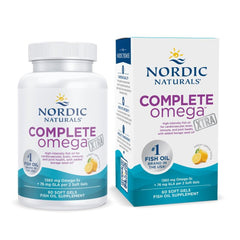 Nordic Naturals envase frente mostrando etiqueta clara y beneficio de omega