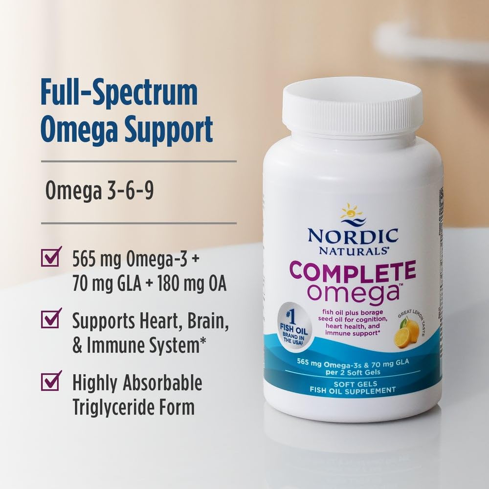 Nordic Naturals aceite vertido desde cápsula, textura clara y calidad