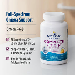 Nordic Naturals aceite vertido desde cápsula, textura clara y calidad