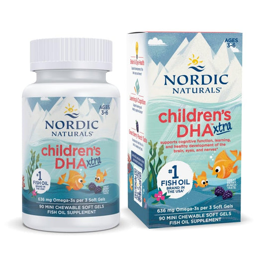 Nordic Naturals frontal del envase mostrando beneficios y dosis