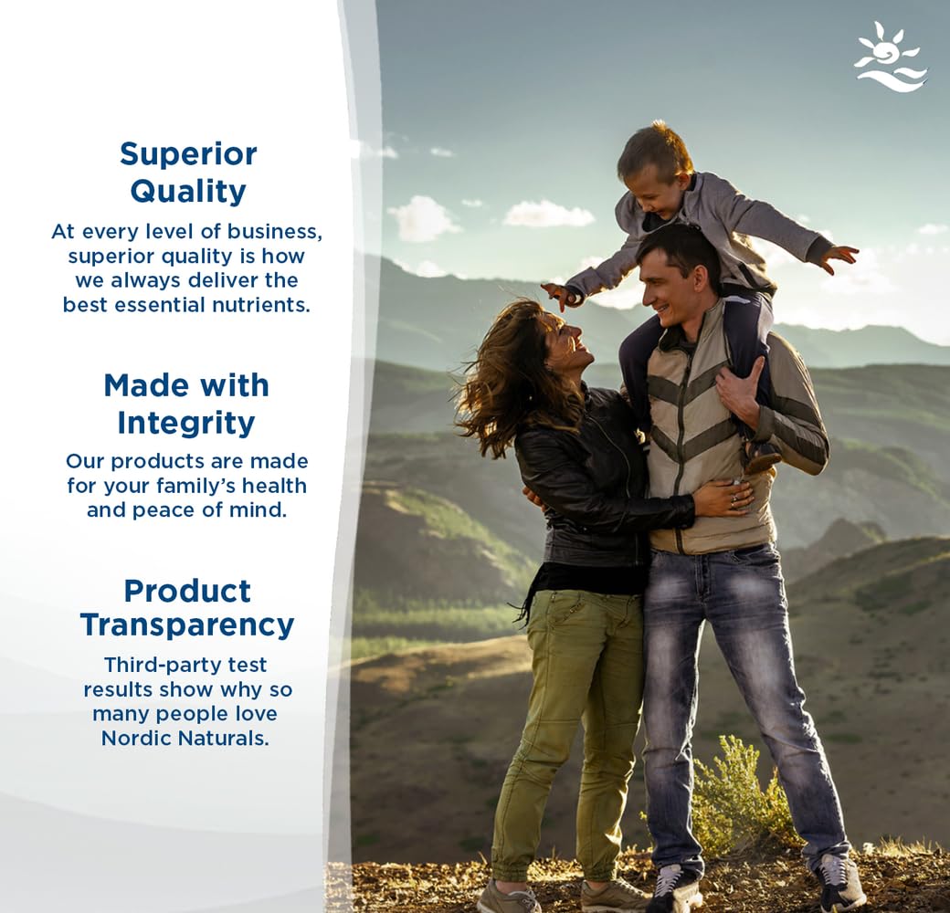 Nordic Naturals comparación de tamaño de las soft gels para dosificación clara