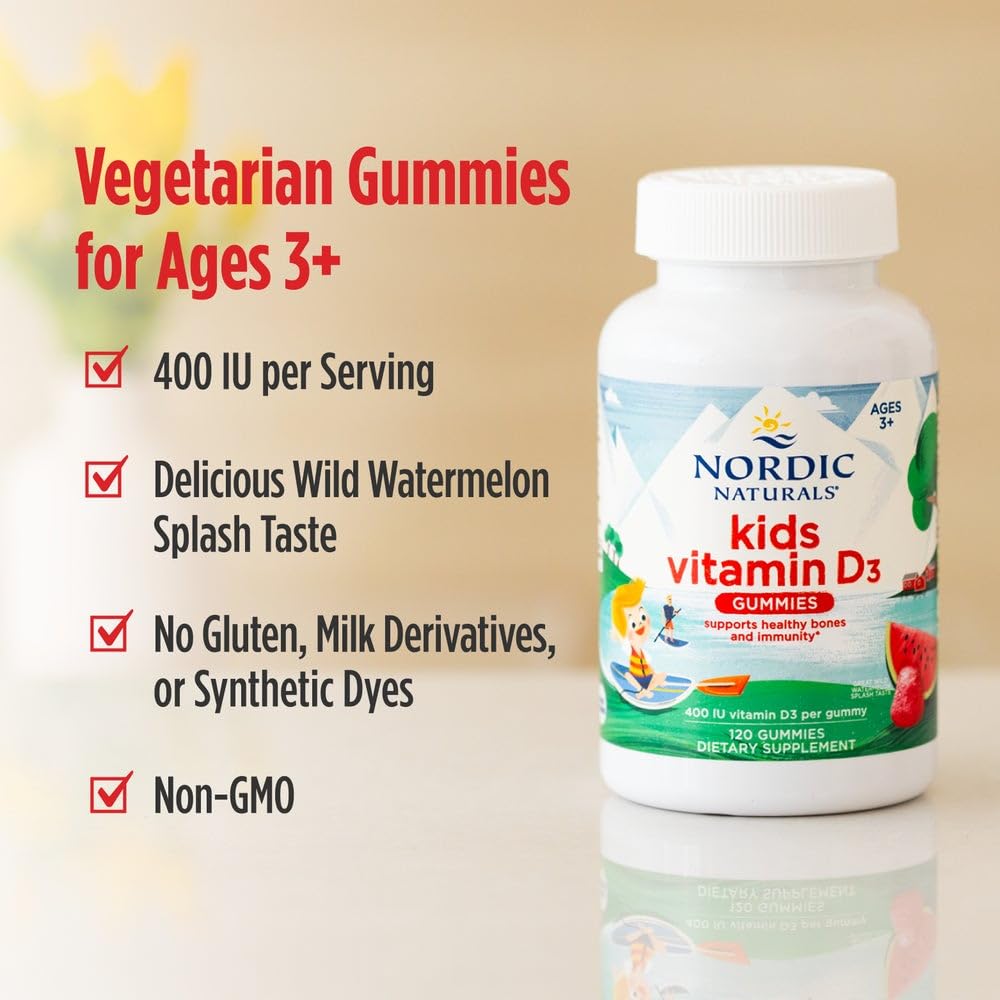 Nordic Naturals etiqueta con información de 400 UI y certificaciones de pureza
