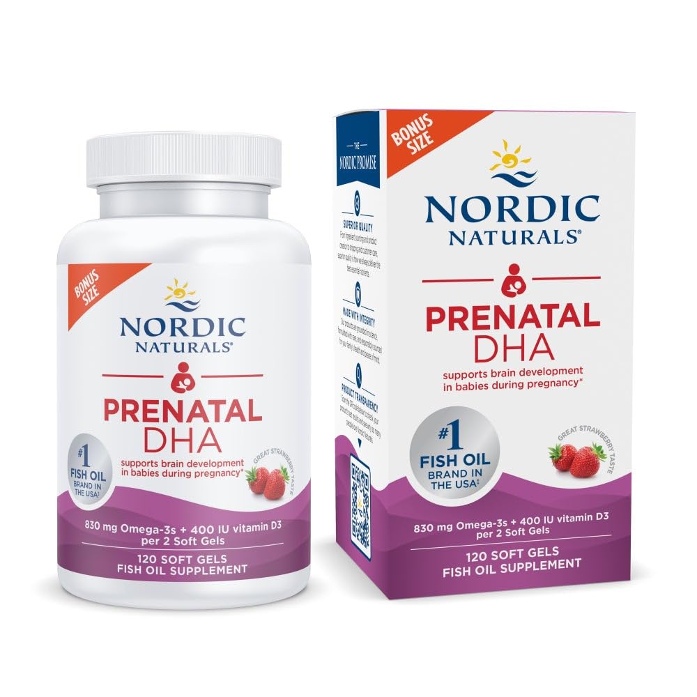Nordic Naturals frasco delantero mostrando diseño y cantidad, aporta confianza
