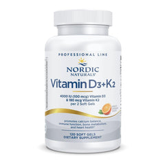 Nordic Naturals frasco frontal mostrando la etiqueta y beneficios