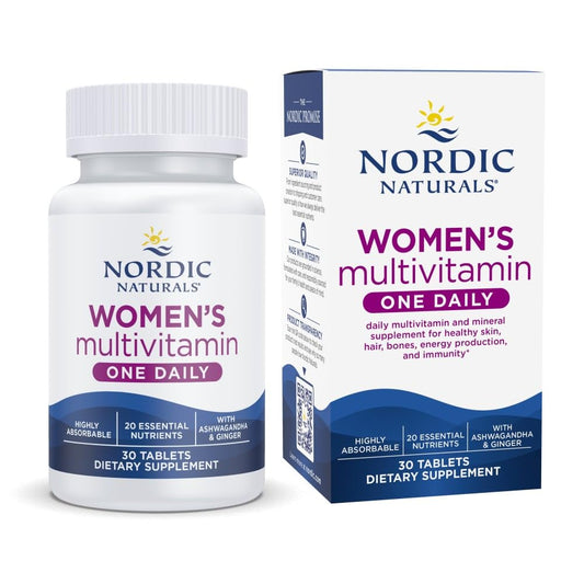 Nordic Naturals frente del empaque mostrando beneficio de soporte diario