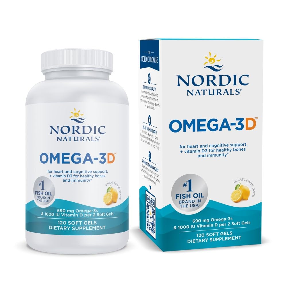 Nordic Naturals frente del empaque beneficiando la confianza del comprador
