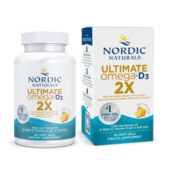 Nordic Naturals muestra frontal del envase, alta concentración y confianza