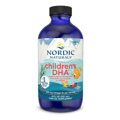 Nordic Naturals frasco frontal fresa mostrando etiqueta clara y beneficio de omega‑3