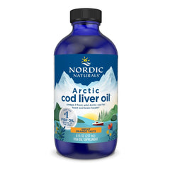 Nordic Naturals frontal del envase mostrando la botella y etiqueta, confianza en pureza