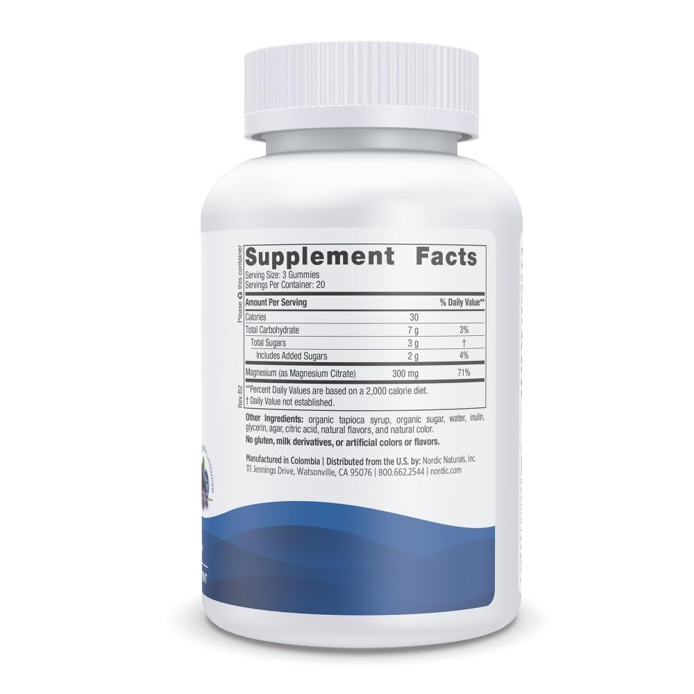 Nordic Naturals detalle de la textura de las gominolas mostrando masticabilidad