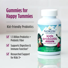 Nordic Naturals frasco abierto con gomitas para ver cantidad