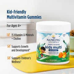 Nordic Naturals gomita en mano para comparar tamaño, ideal para niños 4+