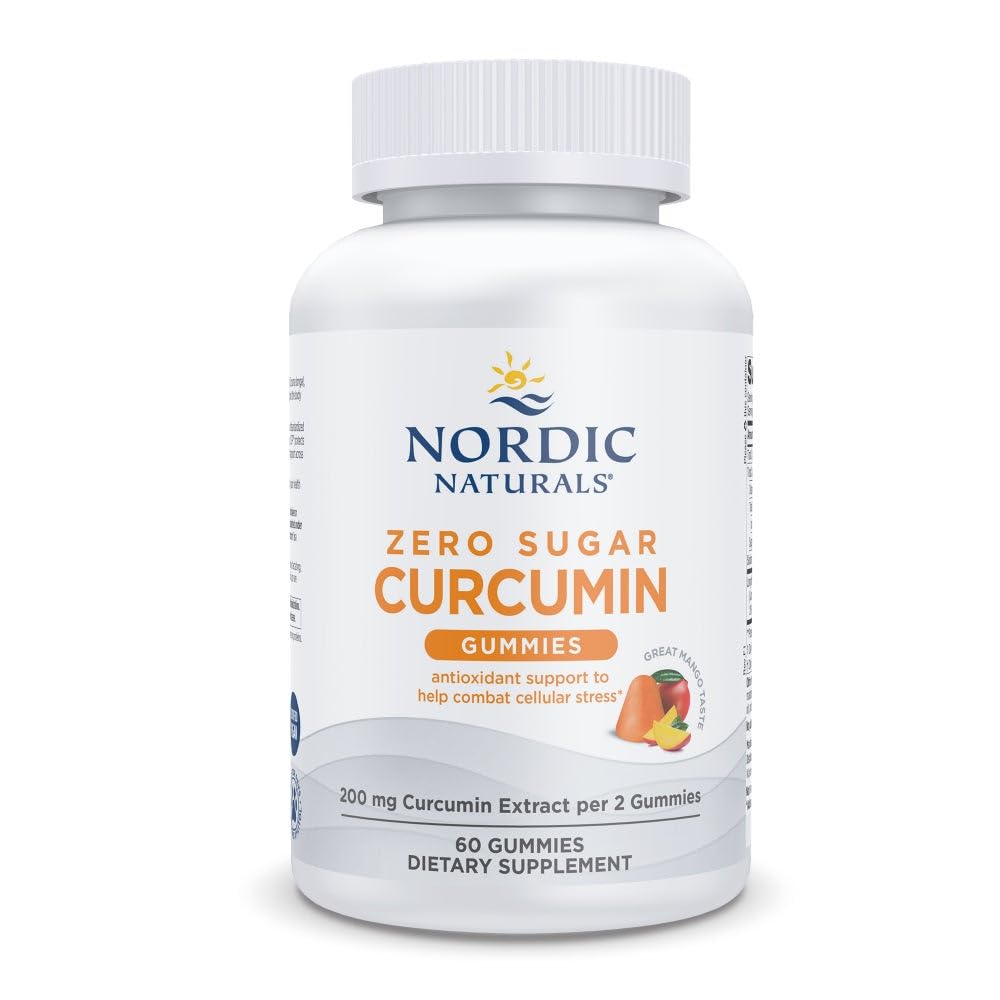 Nordic Naturals: frontal del envase mostrando 60 gomitas y sello vegano