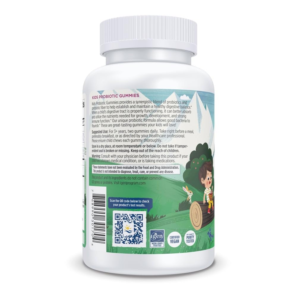 Nordic Naturals Kids Flora Gummies handed to a child for on-the-go digestive balance