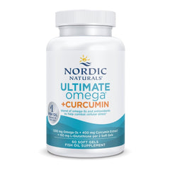 Nordic Naturals frasco frontal mostrando etiqueta clara y beneficios