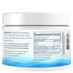 Nordic Naturals textura del polvo en primer plano, fácil disolución