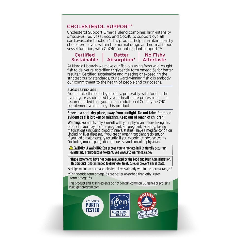 Nordic Naturals producto junto a alimentos saludables como guía