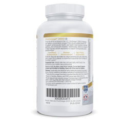 Nordic Naturals etiqueta nutricional, información de EPA DHA y vitamina D3