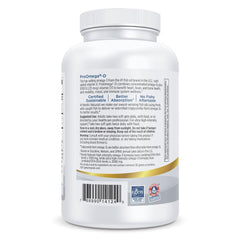 Nordic Naturals cápsula junto a moneda para comparar tamaño real