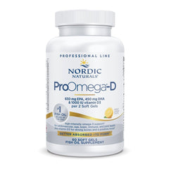Nordic Naturals envase frontal mostrando concentración y beneficios
