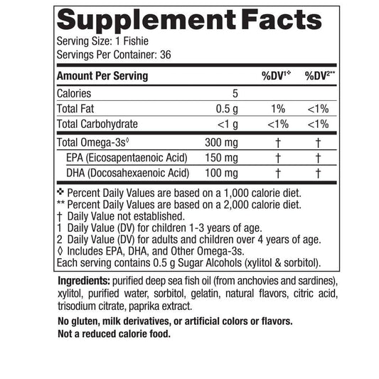 Nordic Naturals sobre individual abierto listo para llevar, conveniencia para padres