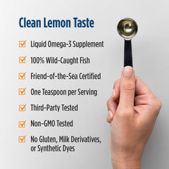 Nordic Naturals gota de aceite que muestra textura limpia y pura