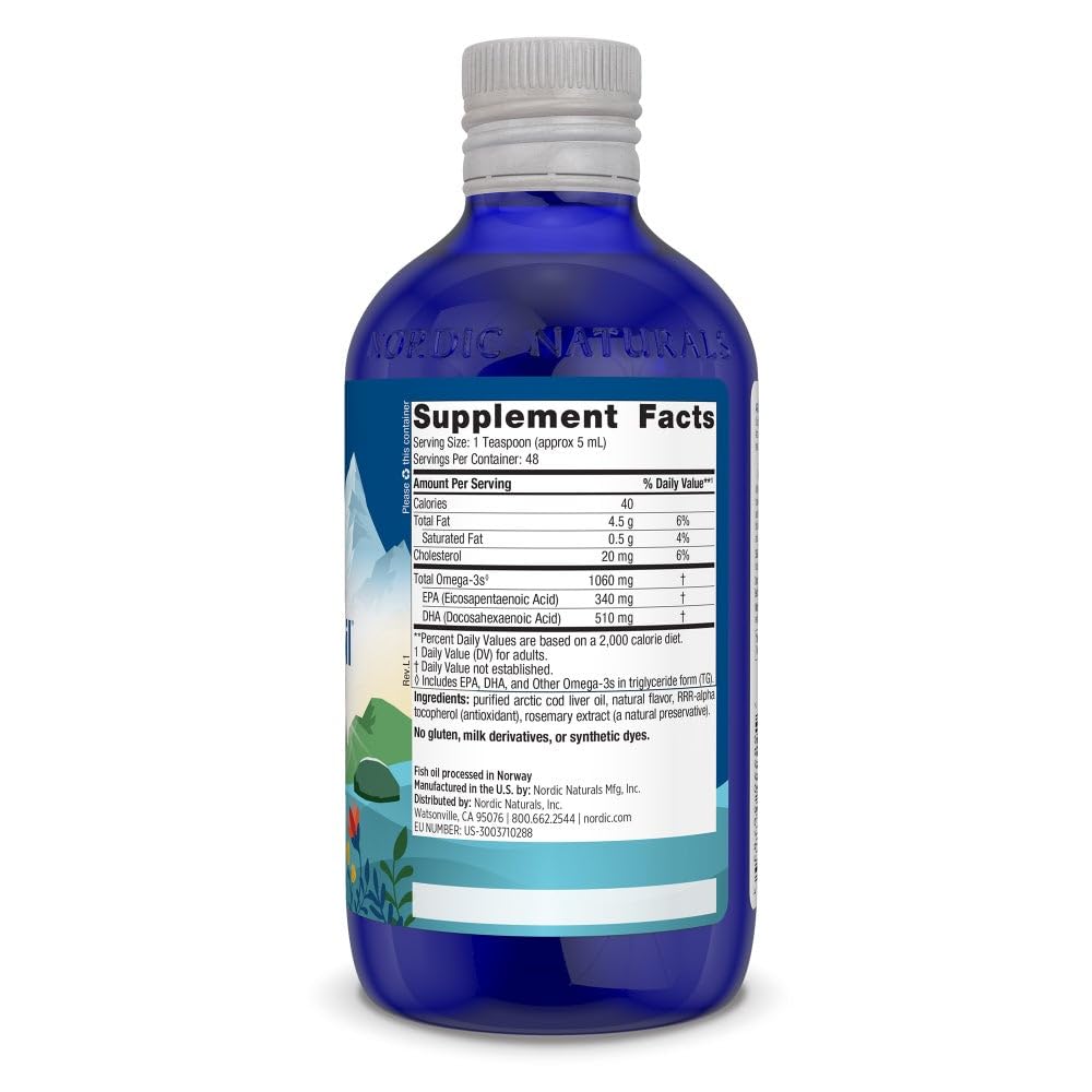Nordic Naturals textura del aceite líquido y color claro para mejor palatabilidad