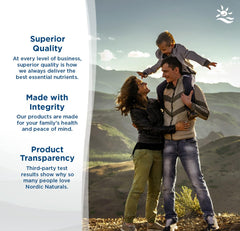 Nordic Naturals comparación de tamaño de la botella, práctico y manejable