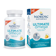 Nordic Naturals bote frontal mostrando etiqueta y sabor limón, confianza en pureza