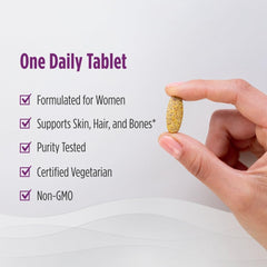 Nordic Naturals tableta en mano para comparar escala y conveniencia