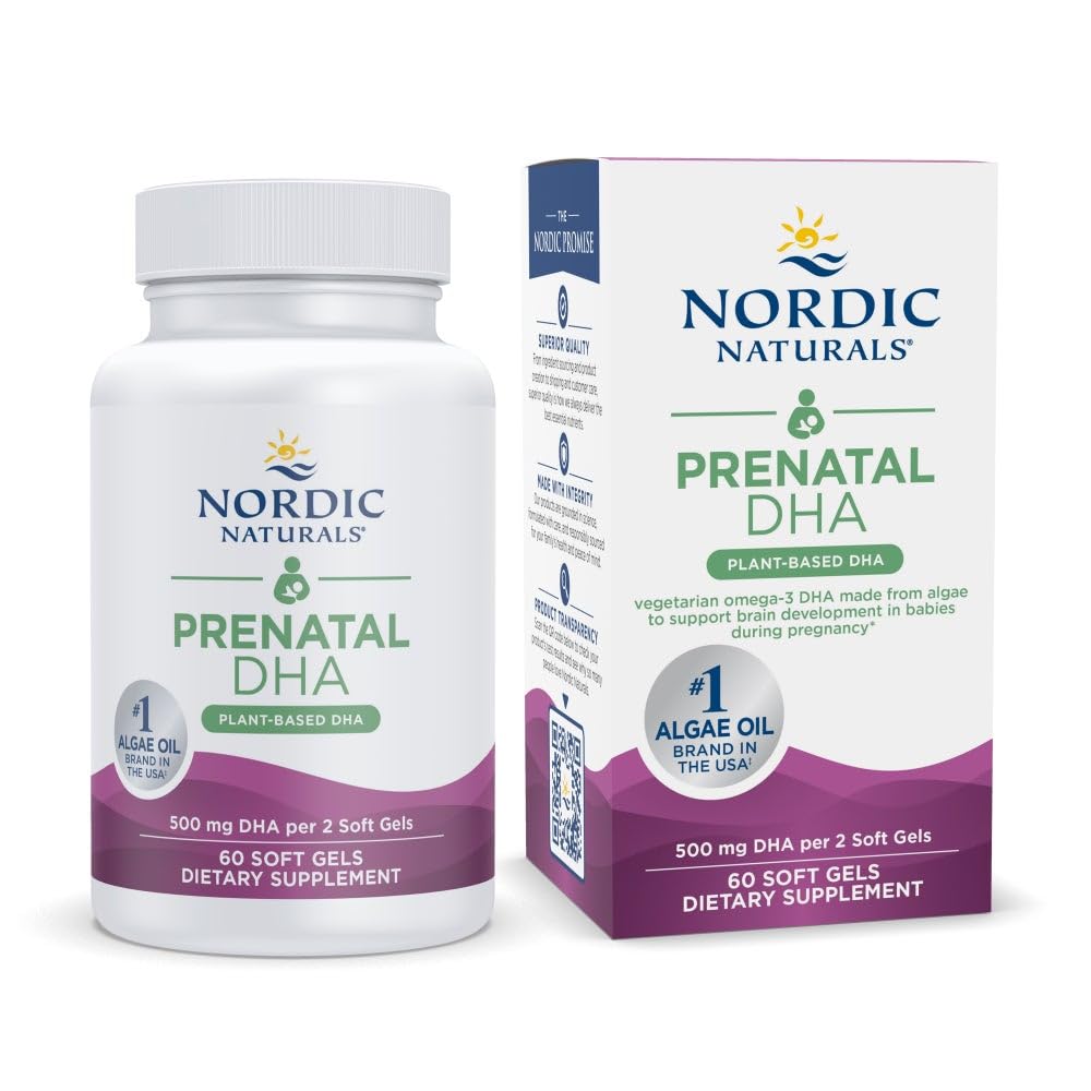 Nordic Naturals frente del envase mostrando 60 cápsulas y beneficio vegetal