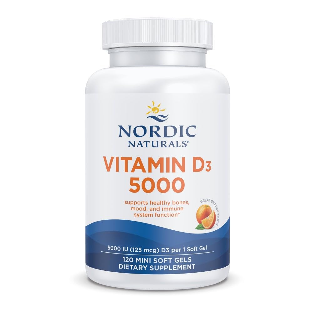 Nordic Naturals vista frontal del envase con diseño claro y beneficios