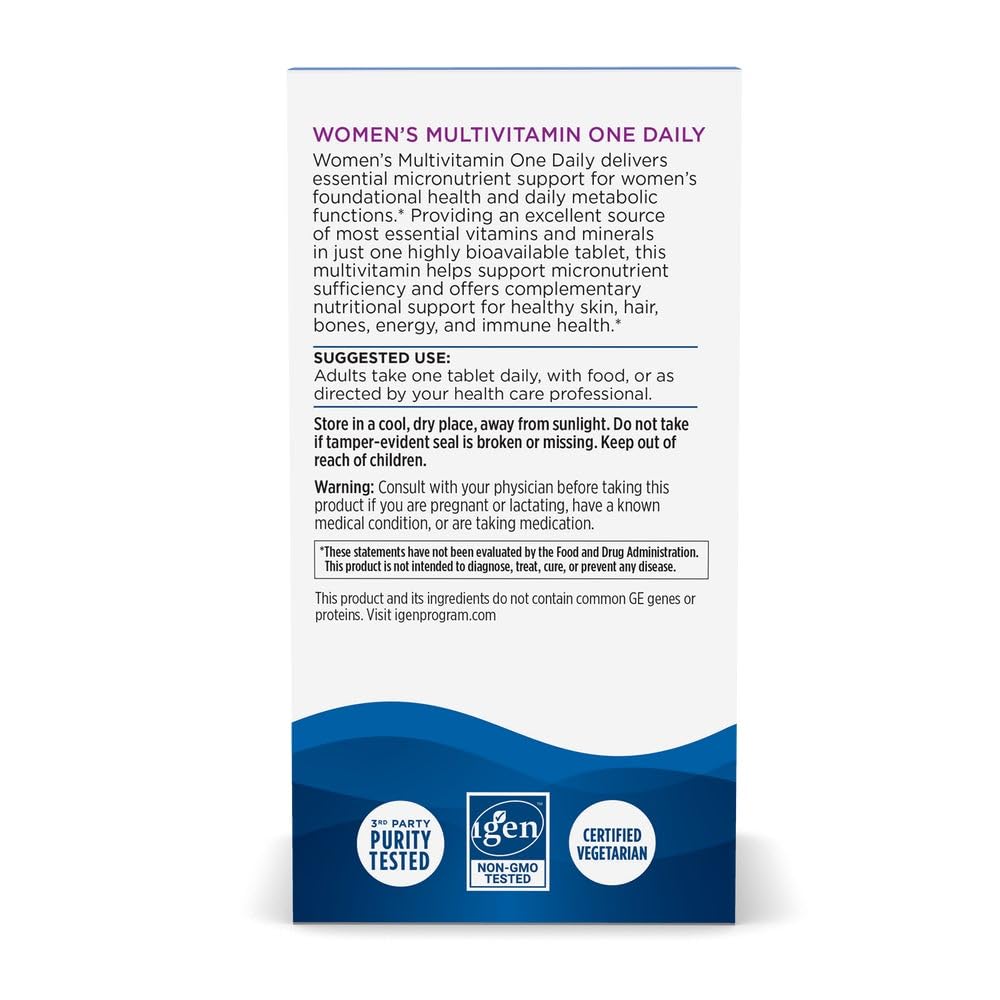 Etiqueta de Nordic Naturals Vitamina Mujer, claridad y pureza en la etiqueta.