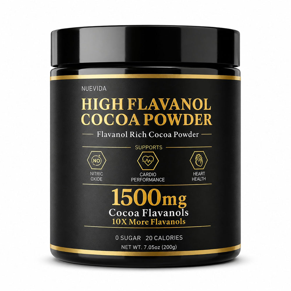 Nordvida empaque frontal mostrando cacao concentrado y uso diario
