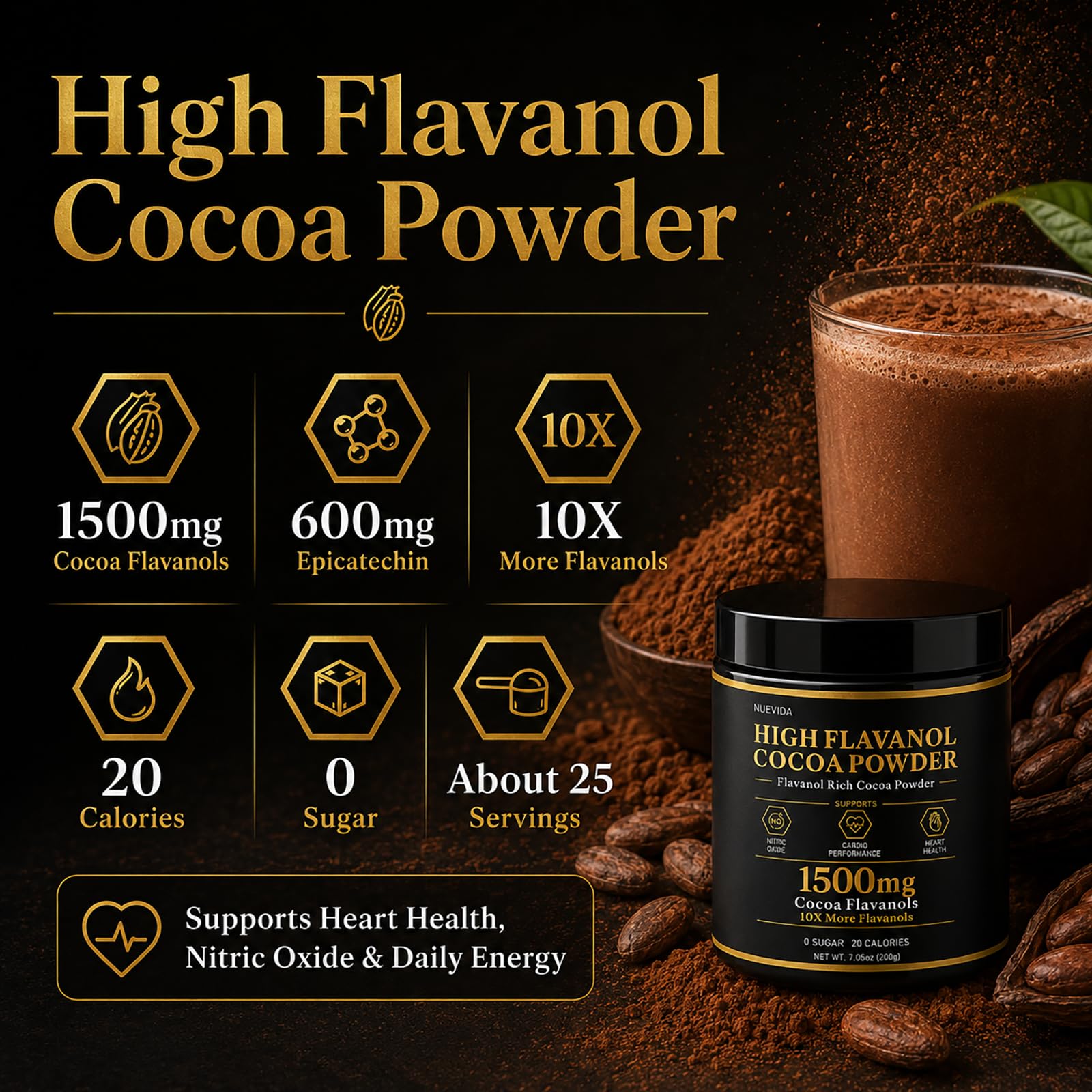 Nordvida batido vegetal con cacao para sabor y textura rica
